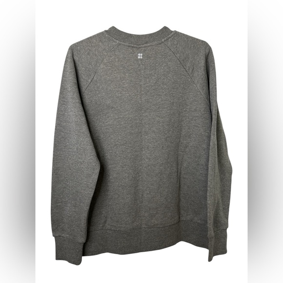 Sweaty Betty No Pain No Champagne Grey Crewneck Sweatshirt NWOT - Picture 2 of 6
